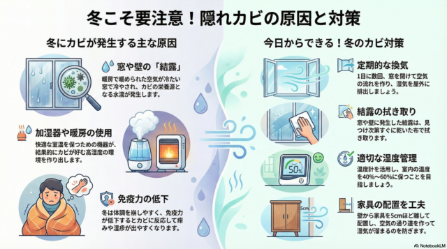 冬こそカビで痒みや湿疹が起こりやすい