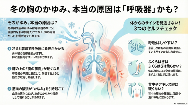 胸や脇のアトピーの原因は呼吸器を見る