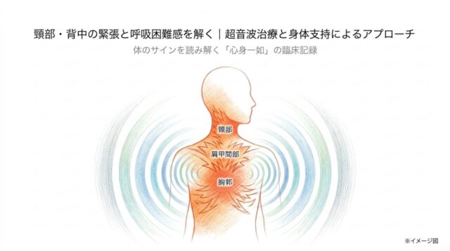 頸部・背中の緊張と呼吸困難感を解く｜超音波治療と身体支持による臨床的改善報告