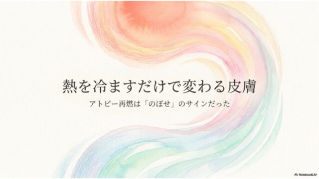 熱を冷ますだけで変わる皮膚|アトピー再燃はのぼせのサインだった