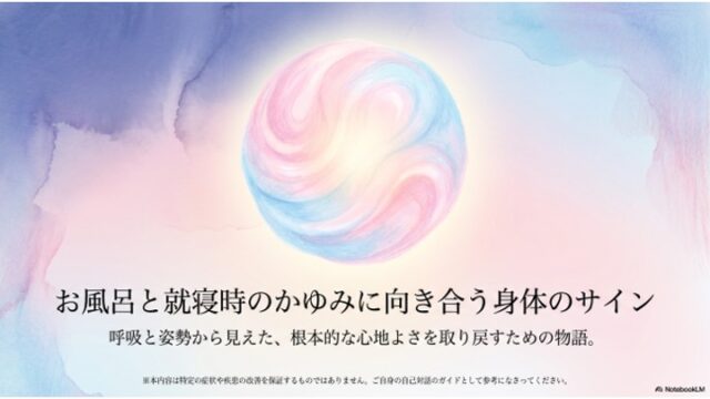 お風呂と就寝時のかゆみに向き合う|呼吸と姿勢から見えた身体のサイン