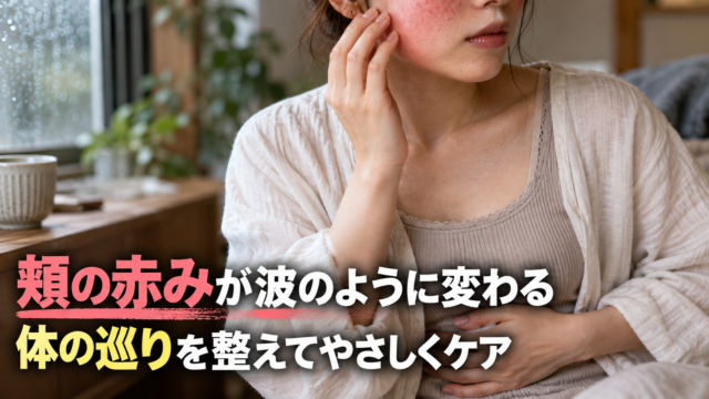 頬の赤みが時間帯で強まったり弱まったりする理由を体のサインから読み解く